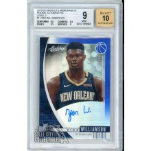 Zion Williamson 2019-20 Panini Absolute Level 2 Rookie Auto Card BGS 9 Auto 10