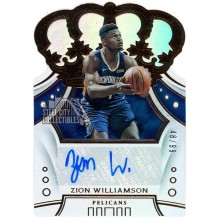 Zion Williamson 2019-20 Panini Crown Royale Copper Rookie Autograph Card 48/99