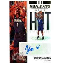 Zion Williamson 2019-20 Panini Hoops Hot Rookie Autograph Card #HR-ZWL