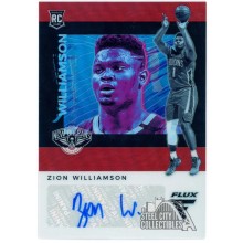 Zion Williamson 2019-20 Panini Chronicles Flux Rookie Prizm Auto Card #FR-ZWL