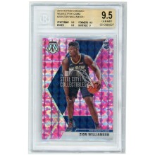Zion Williamson 2019-20 Panini Mosaic Pink Camo Prizm Rookie Card #209 BGS 9.5 Gem Mint