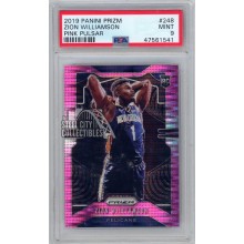 Zion Williamson 2019-20 Panini Prizm Pink Pulsar Rookie Card PSA 9 Mint 19/42