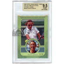 Natasha Zvereva 2020 Topps Transcendent Tennis VIP Green Card #48 /20 BGS 9.5
