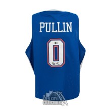 Zyon Pullin Autographed Florida Custom Blue Basketball Jersey - BAS