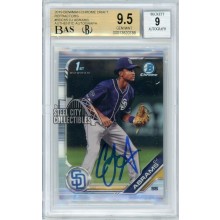 CJ Abrams 2019 Bowman Draft Chrome Refractor Autograph Card #BDC-85 BGS 9.5 BAS 9