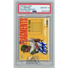 CJ Abrams 2020 Topps Pro Debut Fragments of the Farm Relic Auto Card #FF-ON - PSA/DNA 10