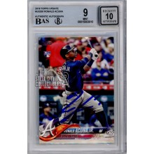 Ronald Acuna 2018 Topps Update Autograph Rookie Card #US250 BGS BAS 10