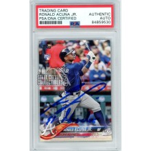 Ronald Acuna Jr 2018 Topps Update Autograph "El Abusador" RC Card #US250 PSA/DNA
