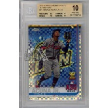 Ronald Acuna Jr 2019 Topps Chrome Update X-Fractor Card #81 BGS 10 Pristine