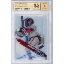 Ronald Acuna 2018 Bowman High Tek Autograph Card #PHT-RA BGS 9.5 (B)