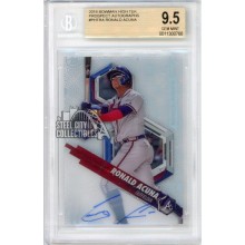 Ronald Acuna 2018 Bowman High Tek Autograph Card #PHT-RA BGS 9.5 (A)