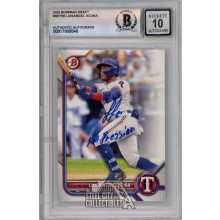 Luisangel Acuna 2022 Bowman Draft "La Pression" Autograph Card #BD-159 BAS 10