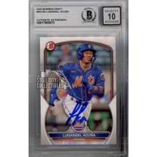 Luisangel Acuna 2023 Bowman Draft Autograph Card #BD-193 BAS 10