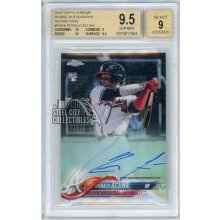 Ronald Acuna 2018 Topps Chrome Rookie Refractor Autograph 095/499 BGS 9.5