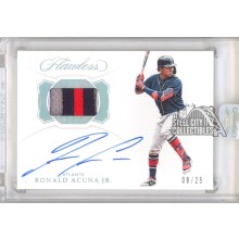 Ronald Acuna 2019 Panini Flawless Autograph Patch Card #PA-RA 08/25