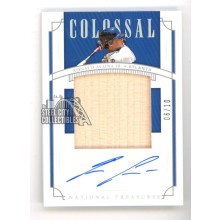Ronald Acuna 2019 Panini National Treasures Autograph Bat Card #CS-RA 06/10