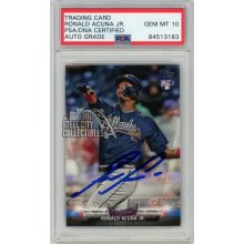Ronald Acuna 2018 Topps Autograph Rookie Card #S-21- PSA/DNA 10