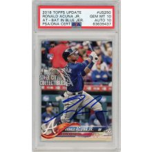 Ronald Acuna Jr 2018 Topps Update Autograph Rookie Card #US250 PSA 10 PSA/DNA 10