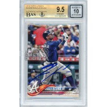 Ronald Acuna Jr 2018 Topps Update Autograph Rookie Card #US250 BGS 9.5 BAS 10