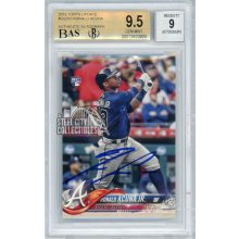 Ronald Acuna Jr 2018 Topps Update Autograph Rookie Card #US250 BGS 9.5 BAS 9