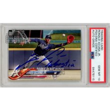 Ronald Acuna Jr 2018 Topps Update "La Bestia" Autographed Rookie Card #US252 - PSA/DNA 10