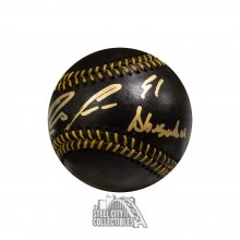 Ronald Acuna Jr El Abusador Autographed Black Official MLB Baseball - JSA COA