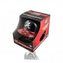 Ronald Acuna Jr Autographed Atlanta Braves Replica Full-Size Batting Helmet - JSA COA (Silver Ink)