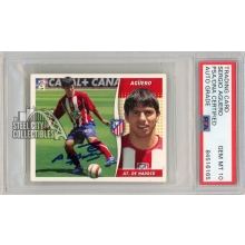Sergio Aguero 2006-07 Colecciones Autograph Rookie Card #1- PSA/DNA 10