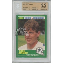 Troy Aikman 1989 Score Rookie Card #270 BGS 9.5 Gem Mint