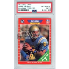 Troy Aikman 1989 Pro Set Autograph Rookie Card #490 PSA/DNA