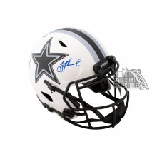 Troy Aikman Autographed Cowboys Lunar Eclipse Authentic Full-Size Football Helmet - BAS COA
