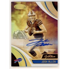 Josh Allen 2018 Panini Certified Gold Team Autograph Rookie Card #GT-JOA 06/10