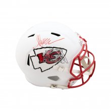 Marcus Allen Autographed Chiefs Flat White Replica Full-Size Football Helmet - BAS COA