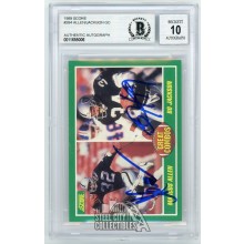 Marcus Allen Bo Jackson 1989 Score Football Great Combos Auto Card #284 - BAS 10