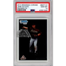 Jose Altuve 2010 1st Bowman Chrome Card #BCP137 PSA 10 Gem Mint