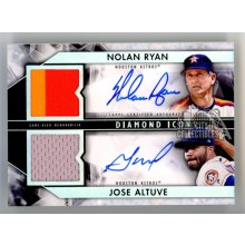 Nolan Ryan/Jose Altuve 2019 Topps Diamond Icons Auto Jersey Card #DPDA-RA 1/10
