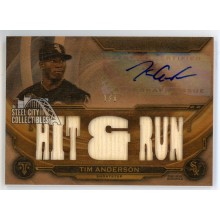 Tim Anderson 2019 Topps Triple Threads Wood "Hit & Run" Autograph Bat Card 1/1