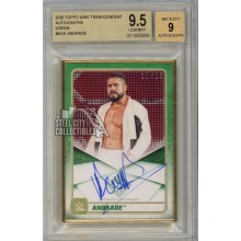 Andrade 2020 Topps Transcendent WWE Green Autograph Card 11/15 BGS 9.5