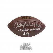 Anthony Michael Hall "Johnny Walker" Autographed Wilson Football - BAS COA