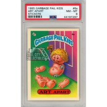 Art Apart 1985 Garbage Pail Kids Sticker Card #6a PSA 8