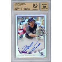 Nolan Arenado 2013 Topps Chrome Refractor Auto Rookie Card #78 357/499 BGS 9.5