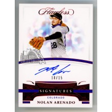 Nolan Arenado 2021 Panini Flawless Signatures Autograph Card #FS-NA 10/15