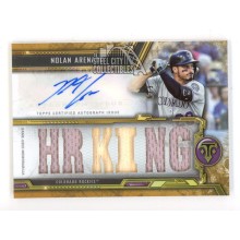 Nolan Arenado 2020 Topps Triple Threads Autograph Relic Card #TTAR-NA3 6/9