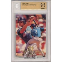 Alex Rodriguez 1994 Flair Baseball Rookie Card #340 BGS 9.5 Gem Mint