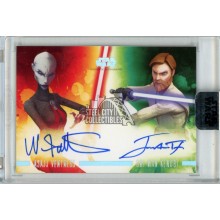 Nika Futterman/James Arnold Taylor (Ventress/Kenobi) 2019 Star Wars Stellar Signatures Autograph Card 18/25