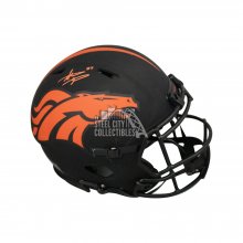 Steve Atwater Autographed Broncos Eclipse Authentic Full-Size Football Helmet - BAS COA