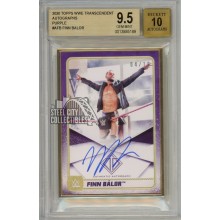 Finn Balor 2020 Topps Transcendent WWE Purple Autograph Card 04/10 BGS 9.5