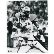 John Banaszak SB X XIII XIV Autographed Pittsburgh Steelers 8x10 Photo - BAS COA