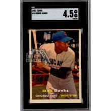 Ernie Banks 1957 Topps Card #55 SGC 4.5 Very Good-Excellent+