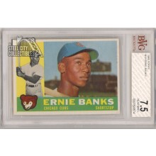 Ernie Banks 1960 Topps Card #10 BVG 7.5 Near Mint+
